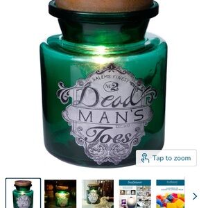 Green Glass Apothecary Jar with Lid